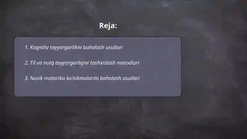 Bolalarning maktabda talim olishga tayyorgarligini tashhislash usulari 2