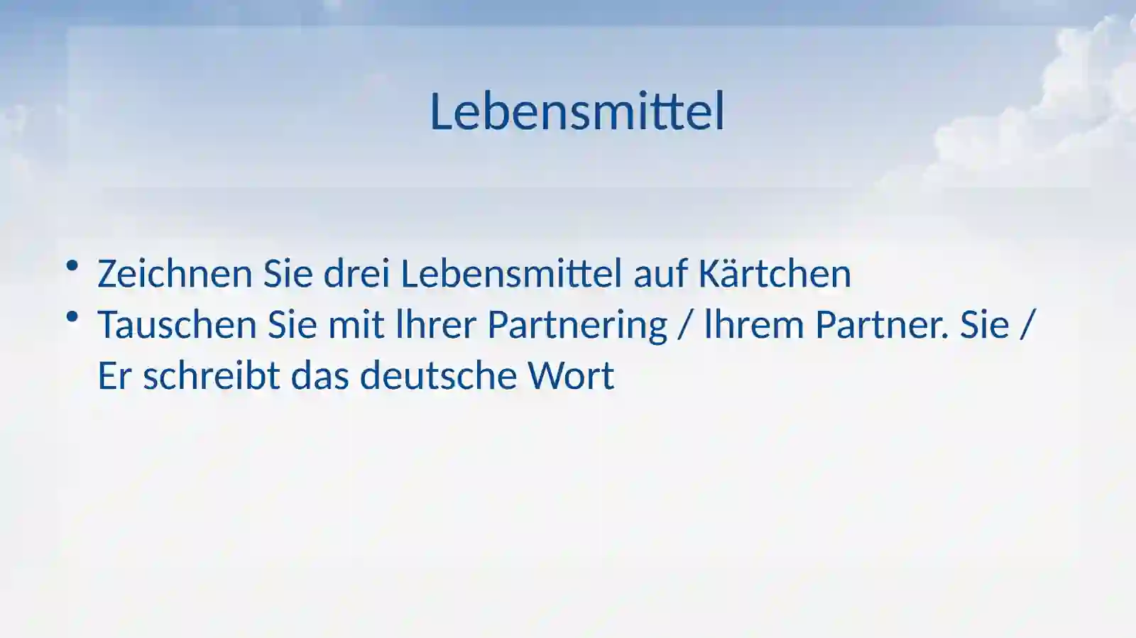 Lebensmittel 2