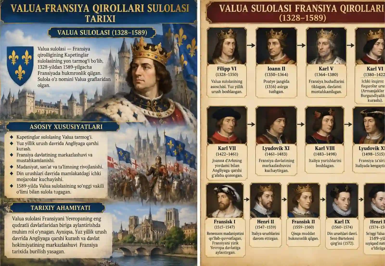 VALUA-FRANSIYA QIROLLARI SULOLASI TARIXIGA OID ILMIY TADQIQOTLAR. 2