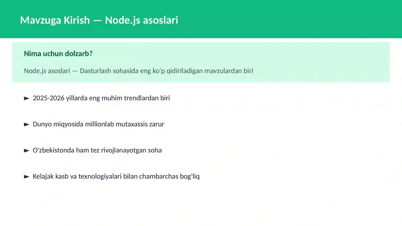 Node.js asoslari 2