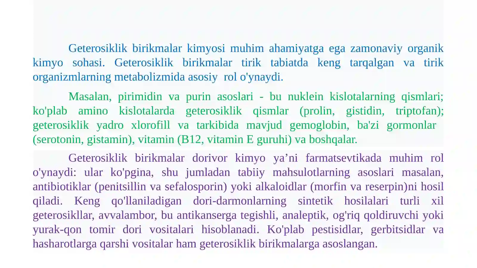 Geterosiklikaromatikbirikmalar vaularningreaksionqobiliyati 2