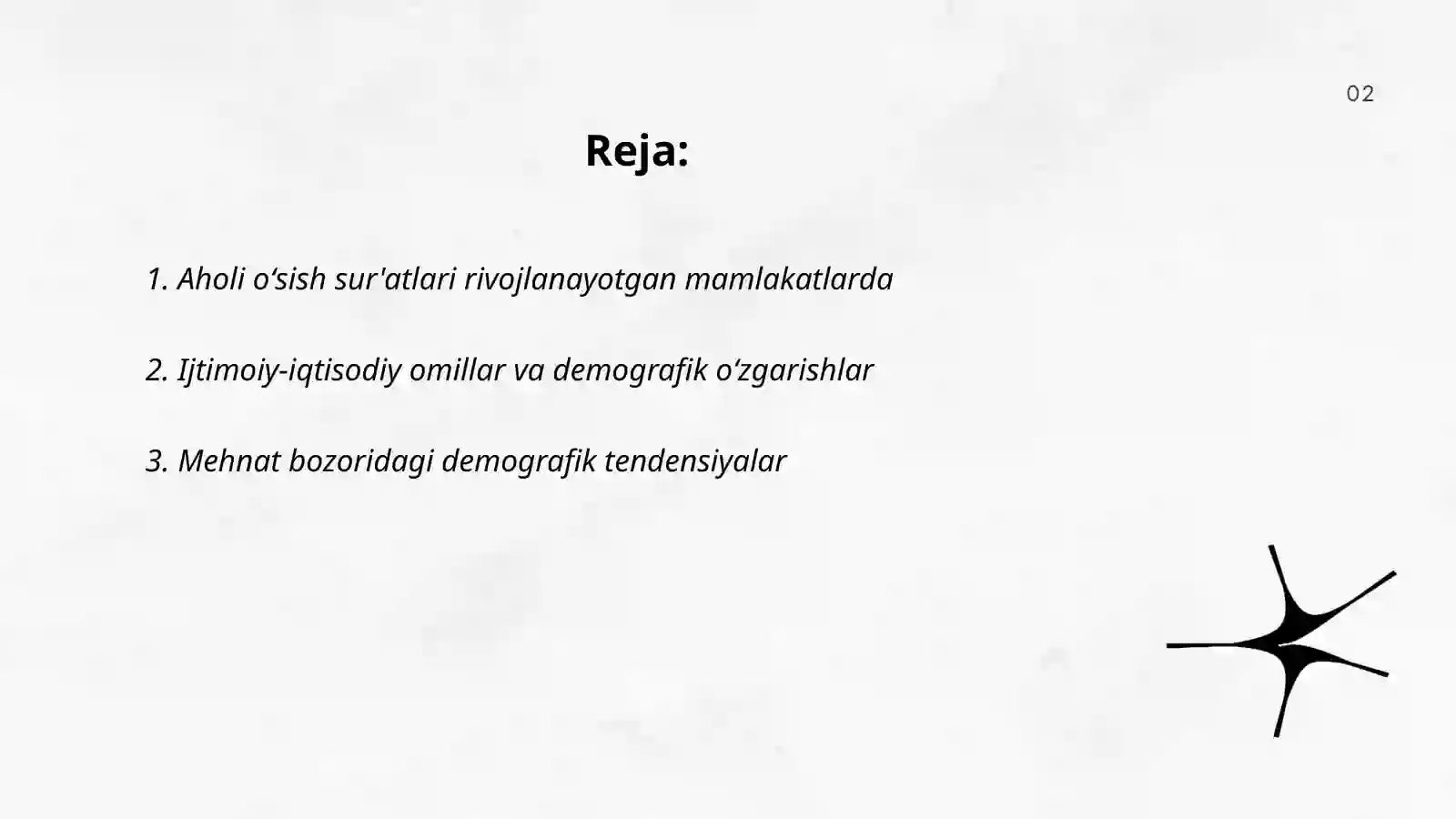 Rivojlangan mamlakatlarda aholi va mehnat bozori koʻrsatgichlari tahlili 2