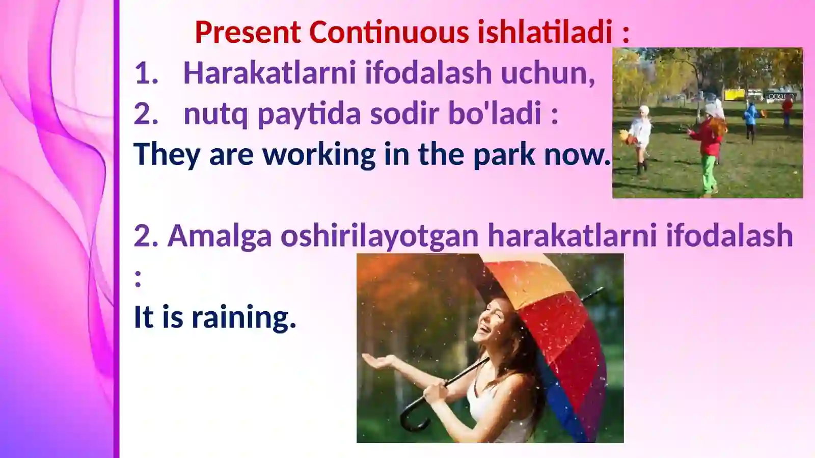 Present continuous 2