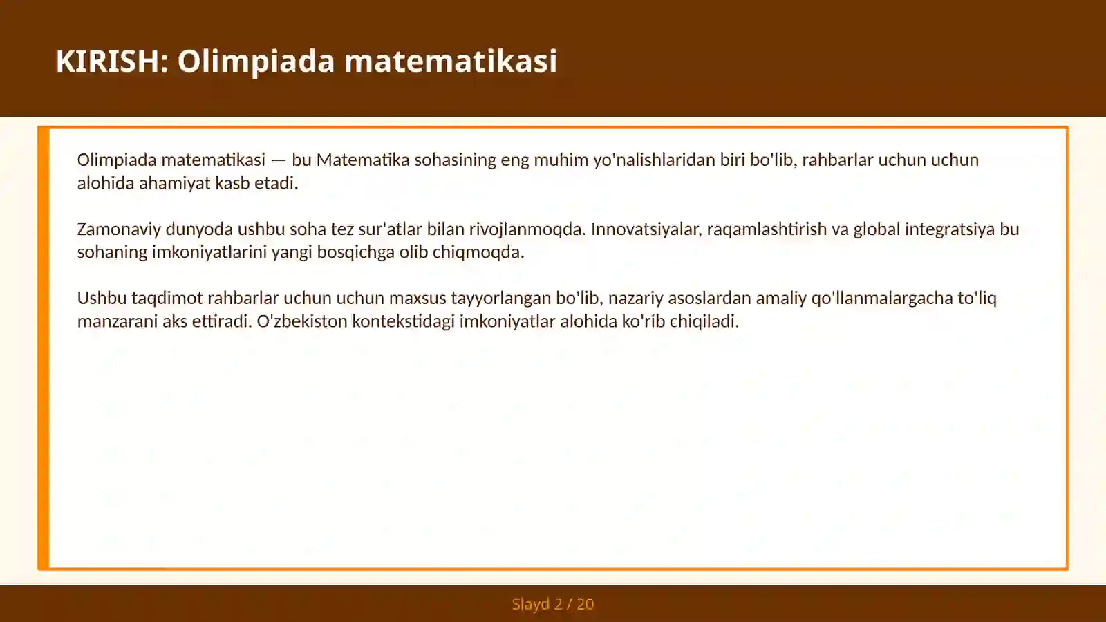 OLIMPIADA MATEMATIKASI 2