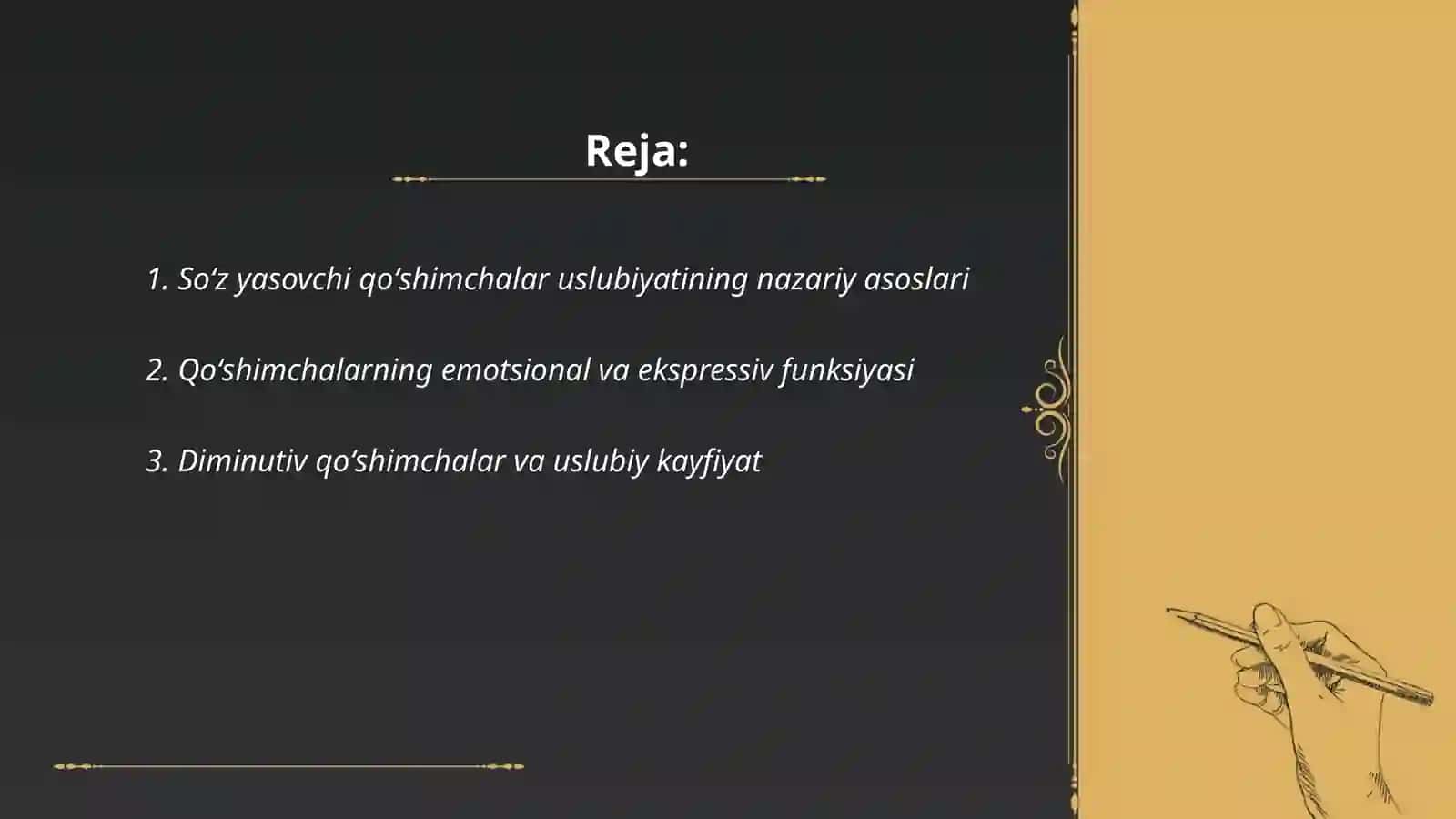 Soʻz yasovchi qoʻshimchalar uslubiyati 2