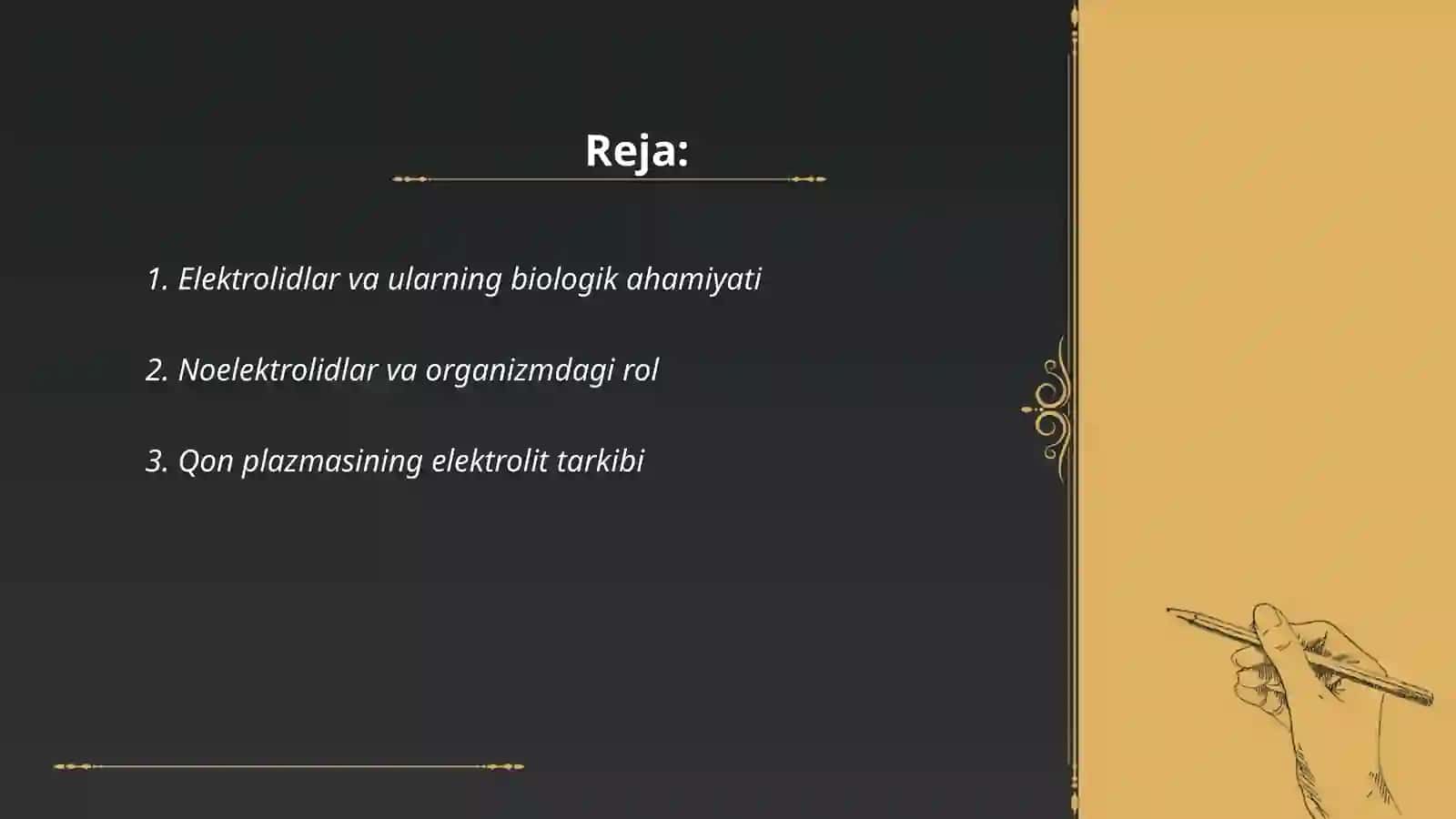 Elektrolidlar va ularning biologik ahamiyati 2