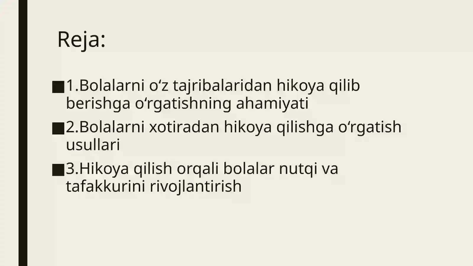 Bolalarni o‘z tajribalaridan (xotiradan) hikoya qilib berishga o‘rgatish 2