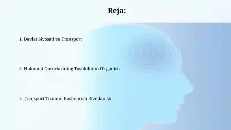 Transport Tizimini Rivojlantirishdagi Muammolar va Ular Haqida 2