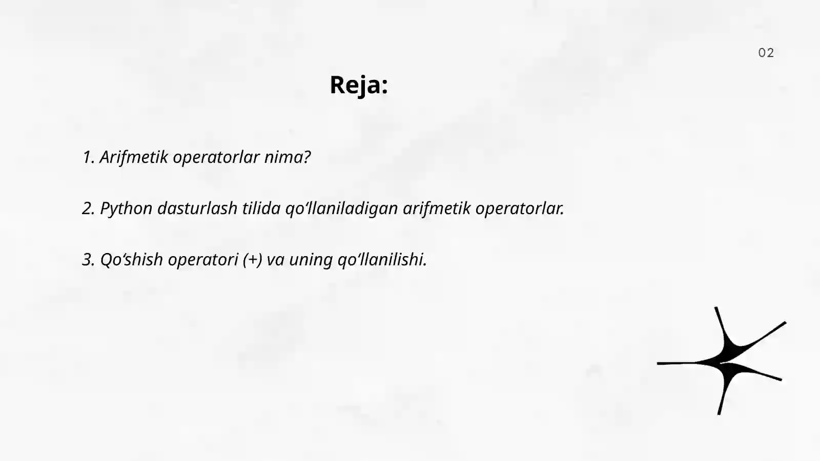 Python dasturlash tilida arifmetik operatorlar va ularning qo‘llanilishi 2
