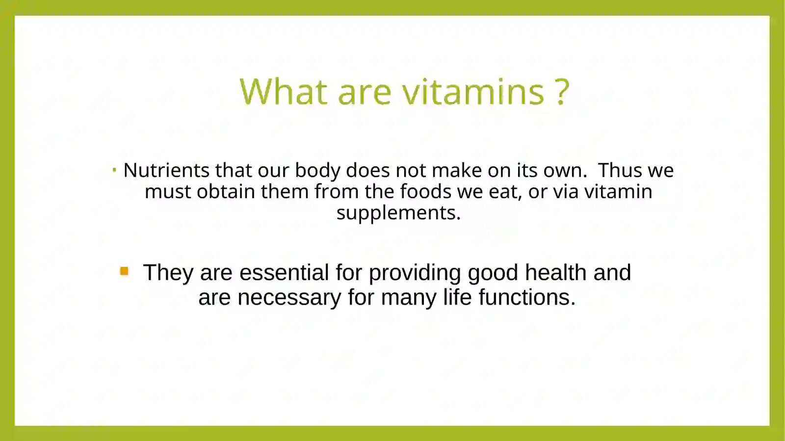VITAMINS 2