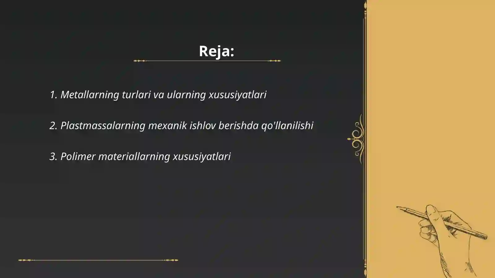 Metallarning turlari va ularning xususiyatlari 2