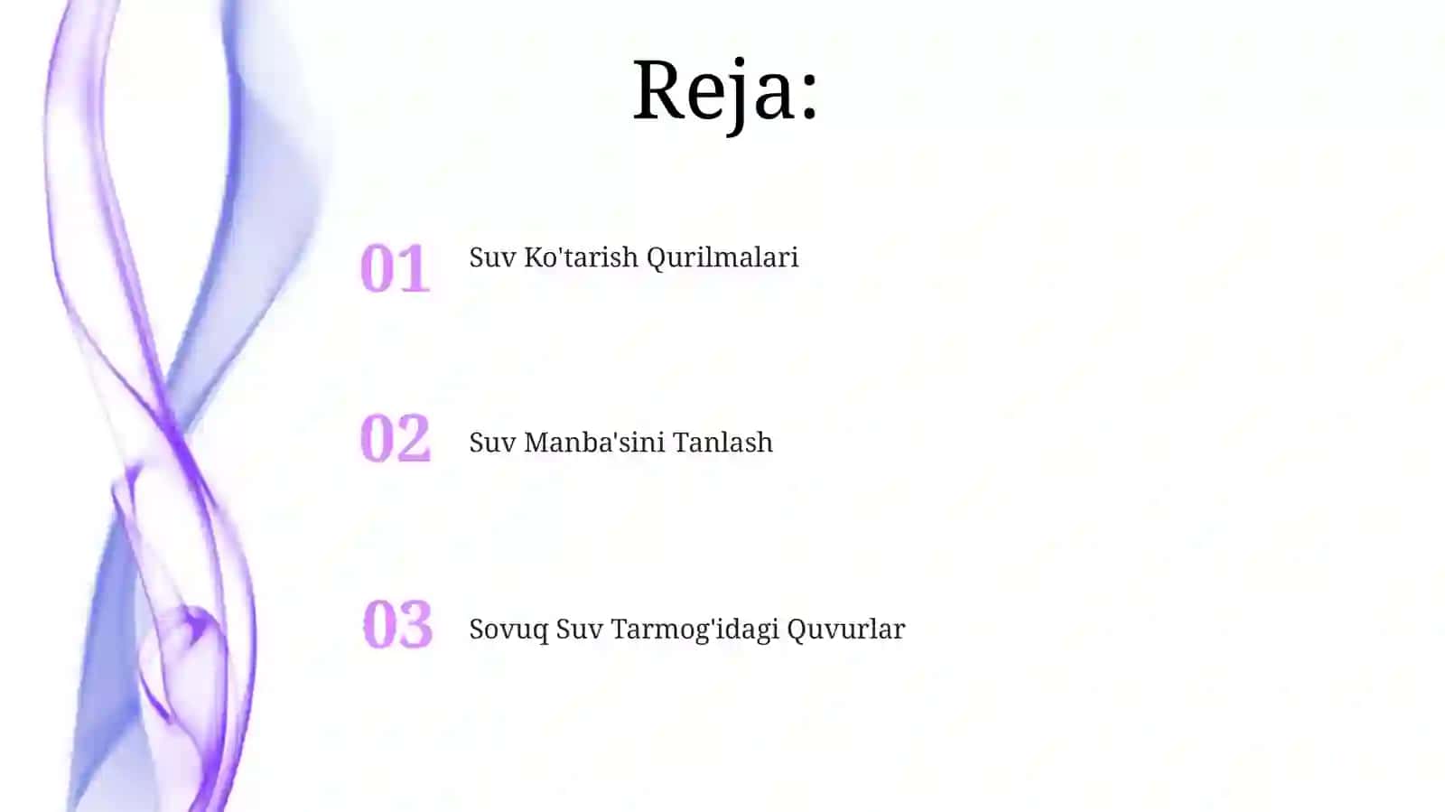 Suv Ko'tarish Qurilmalari 2