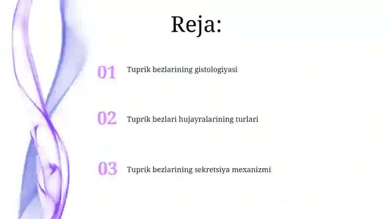 Tuprik bezlari Gistalogiyasi 2