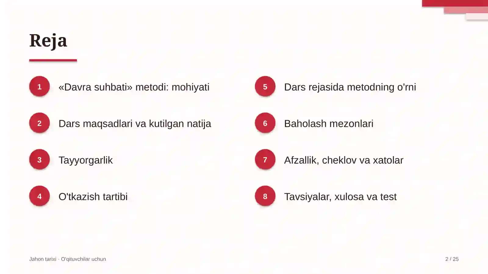 jahon tarixi darslarida davra suhbati metodidan foydalanish 4608 2