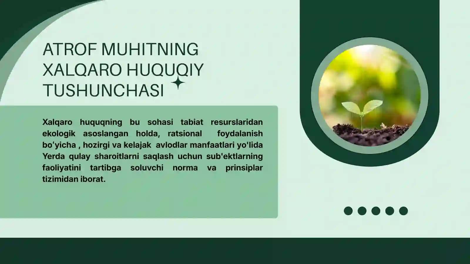ATROF MUHITNI HIMOYA QILISHDA XALQARO HAMKORLIK 2