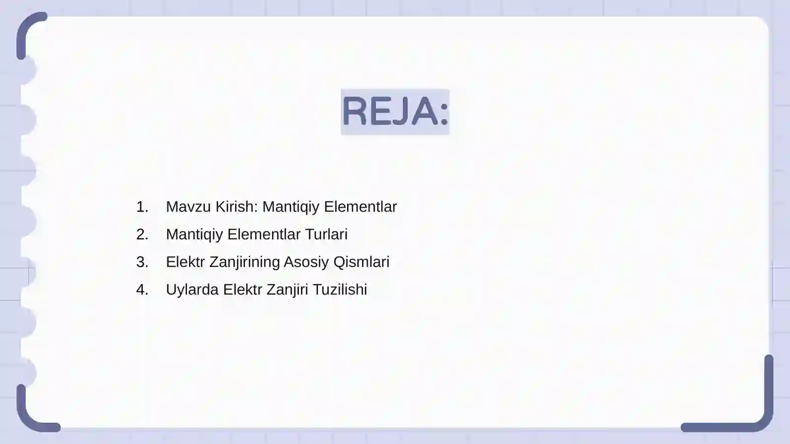 Mantiqiy Elementlar 2