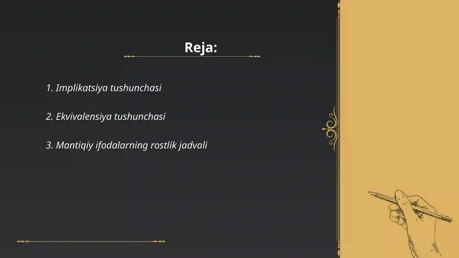 Implikatsiya va ekvivalensiya 2