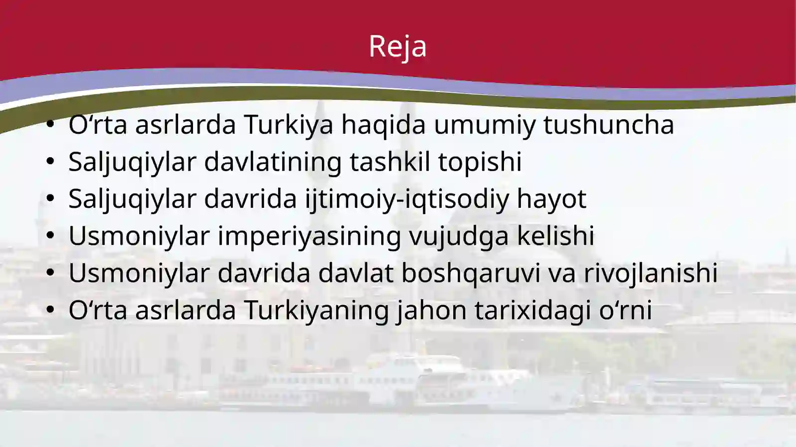 O‘rtaasrlarda Turkiya 2