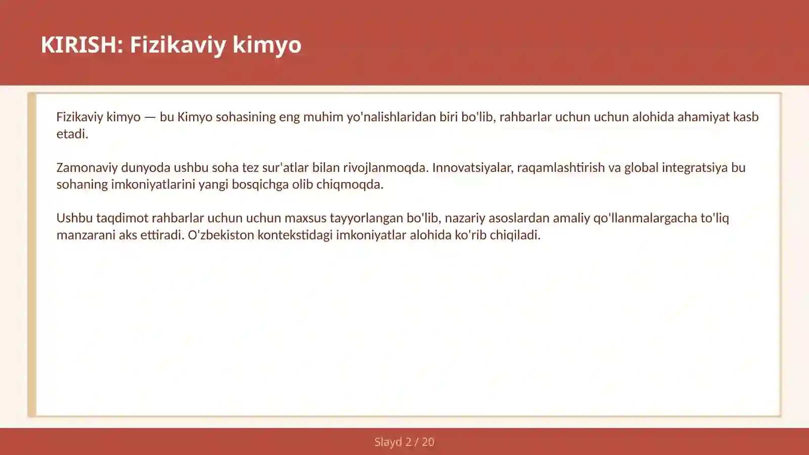 FIZIKAVIY KIMYO 2