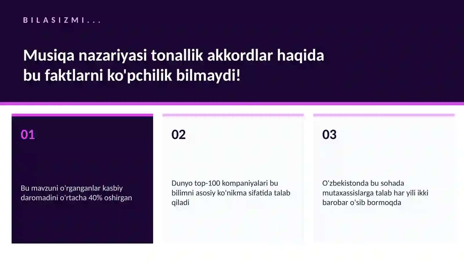 MUSIQA VA AUDIO TEXNOLOGIYALAR 2