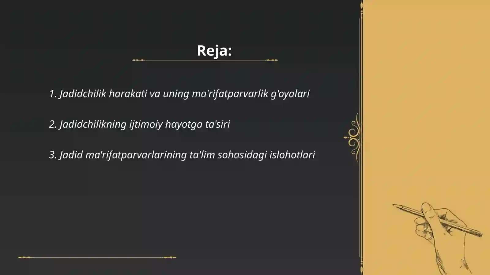 Jadid ma'rifatparvarlarining o'lka ijtimoiy ma'naviy hayotidagi o'rni 2