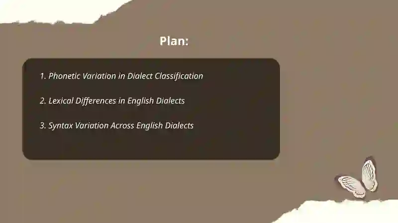 Classification of Dialects 2