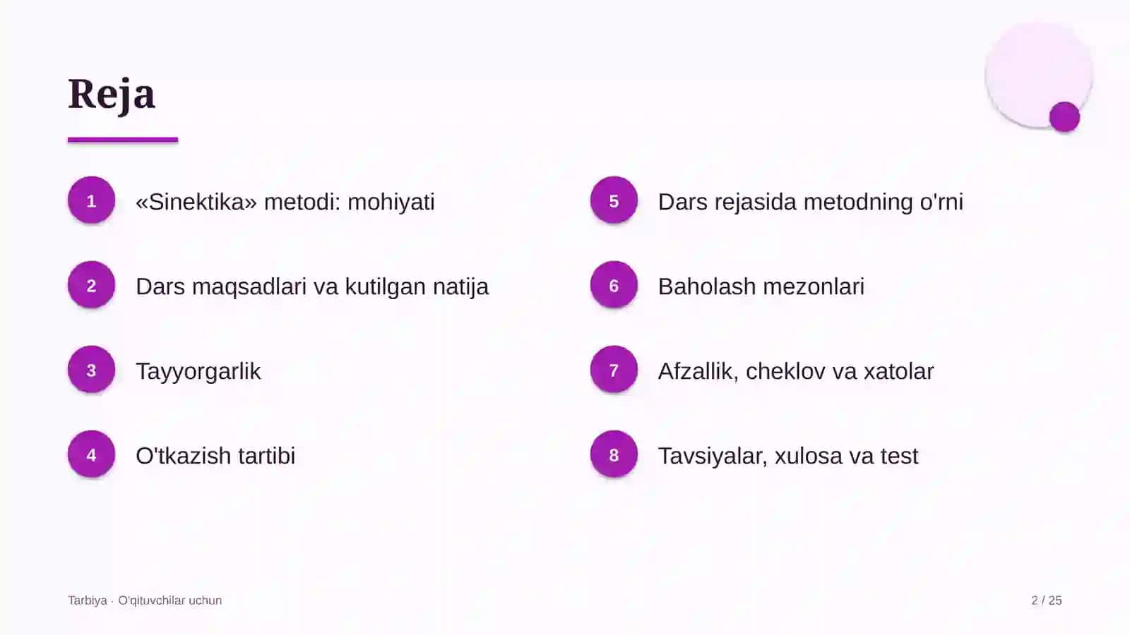 tarbiya darslarida sinektika metodidan foydalanish 4626 2