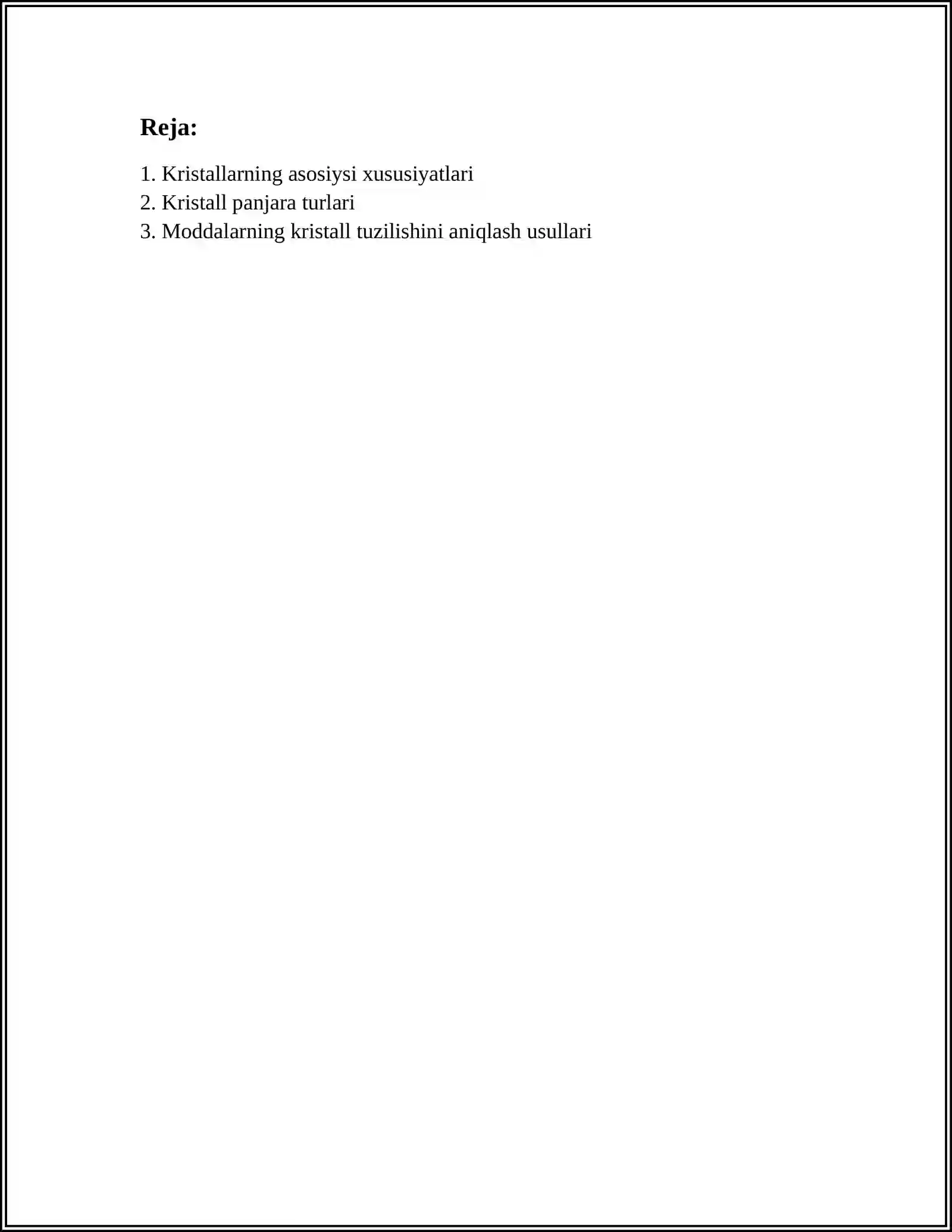 MODDALARNING KRISTALL TUZILISHI 2