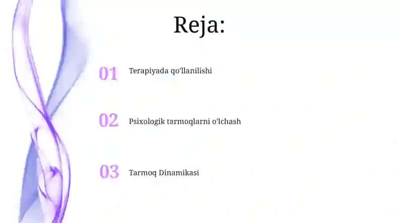 Psixologik tarmoqlar 2