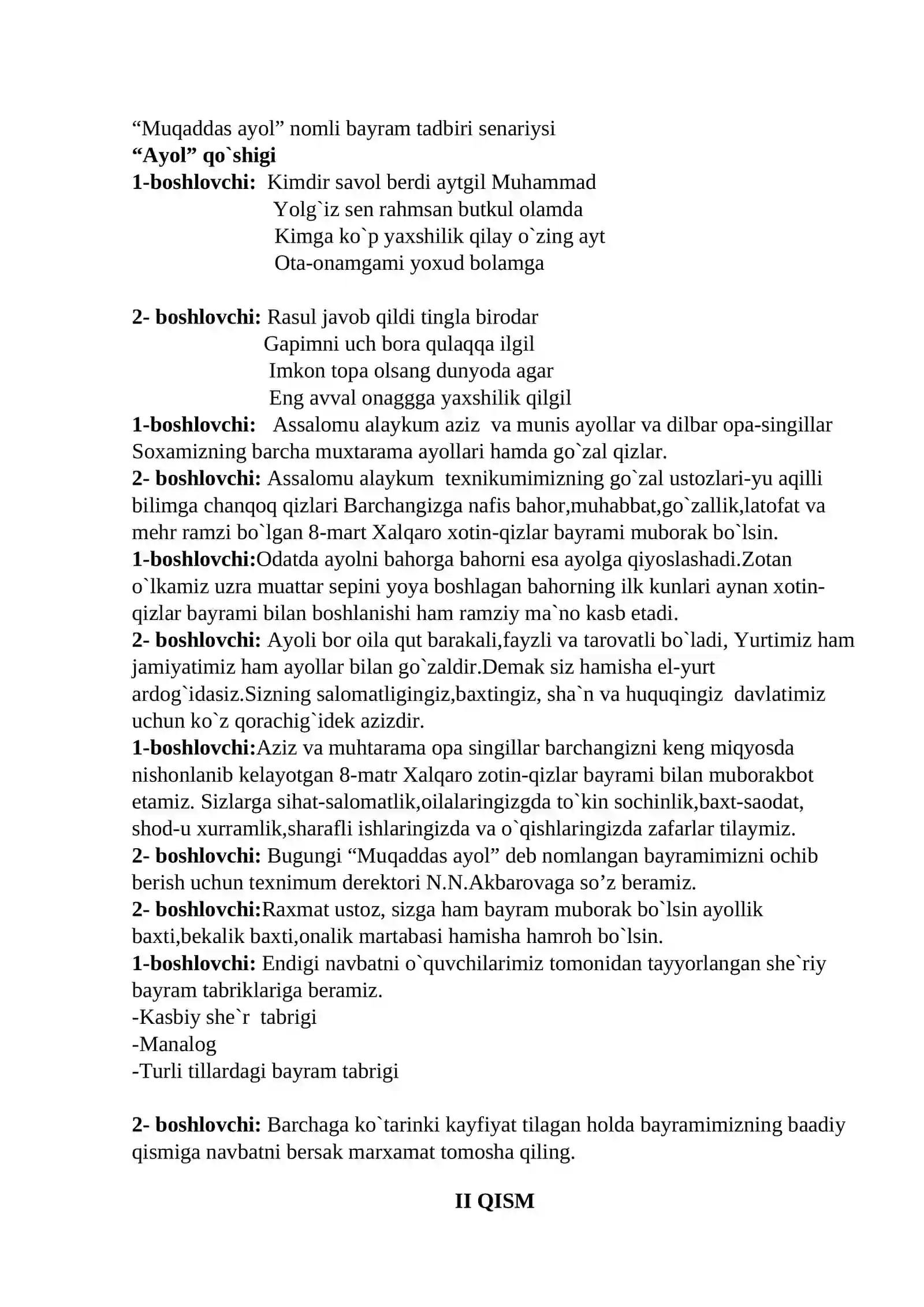Muqaddas ayol 2