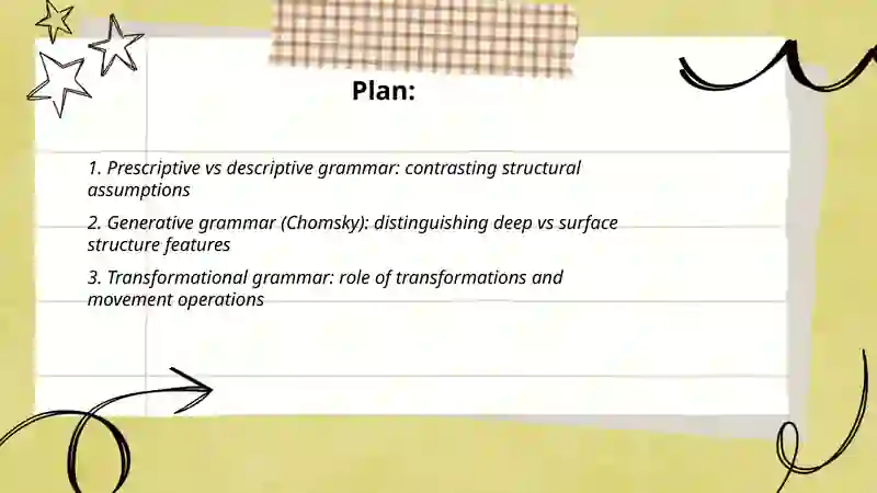 Generative Grammar 2