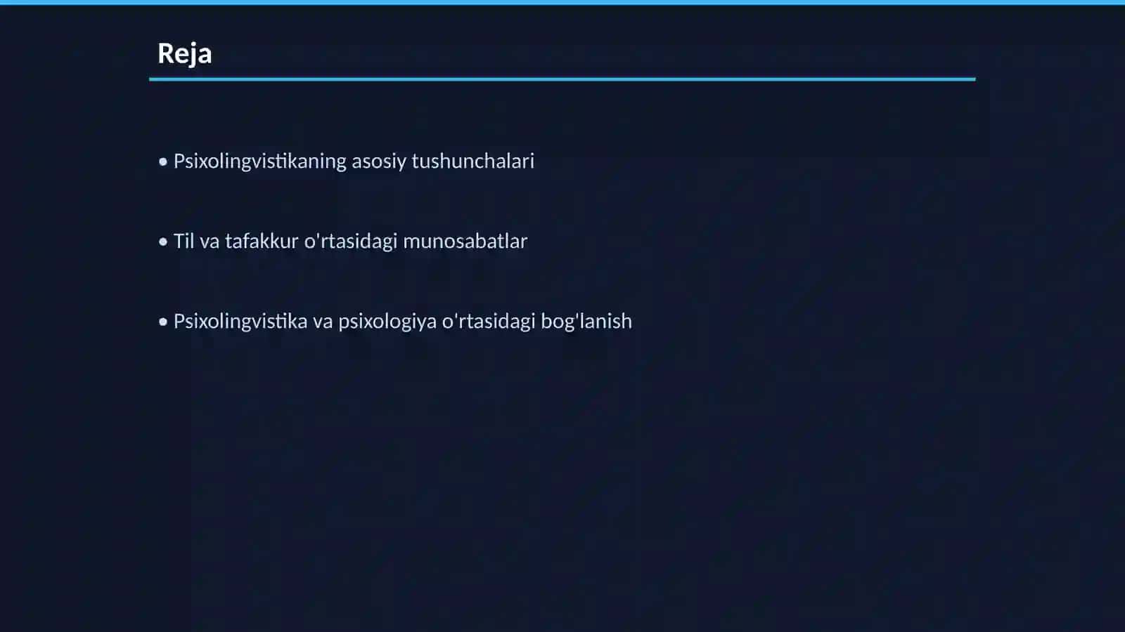 Psixolingvistika -til va tafakkur birligini yorituvchi soha sifatida 2