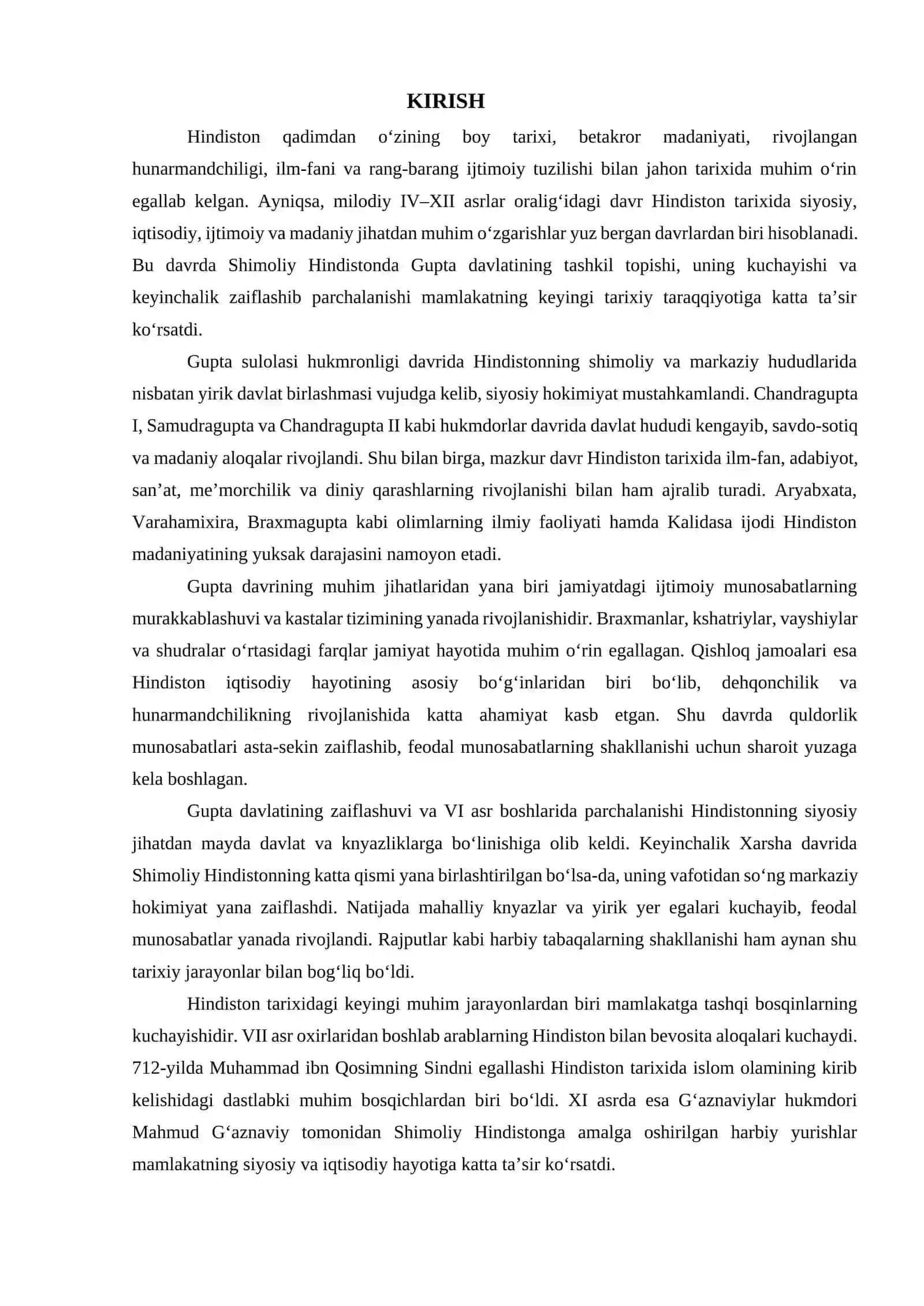 Ilk o‘rta asrlarda Hindiston 2