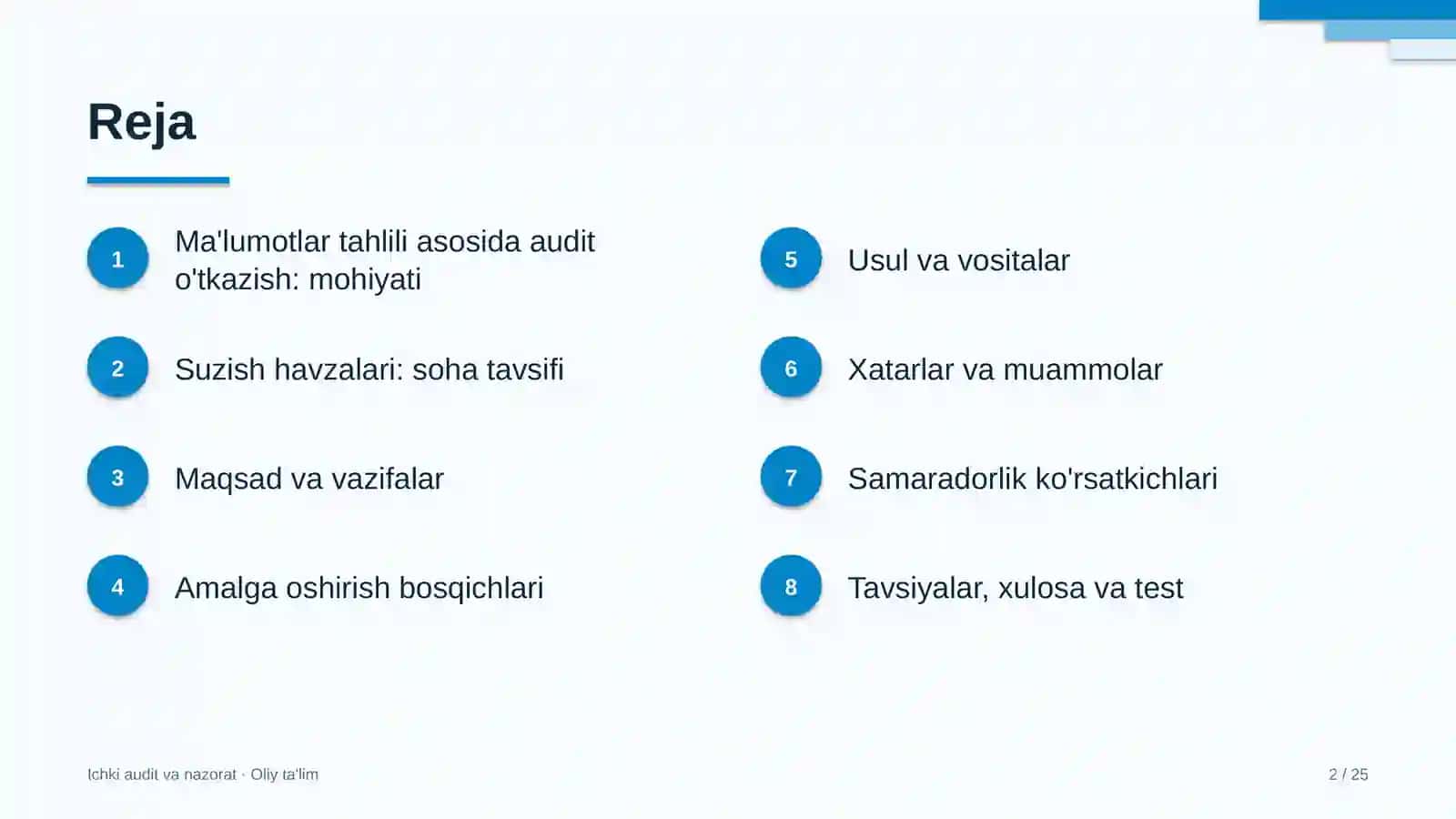 suzish havzalarida ma'lumotlar tahlili asosida auditni o'tkazish 4264 2