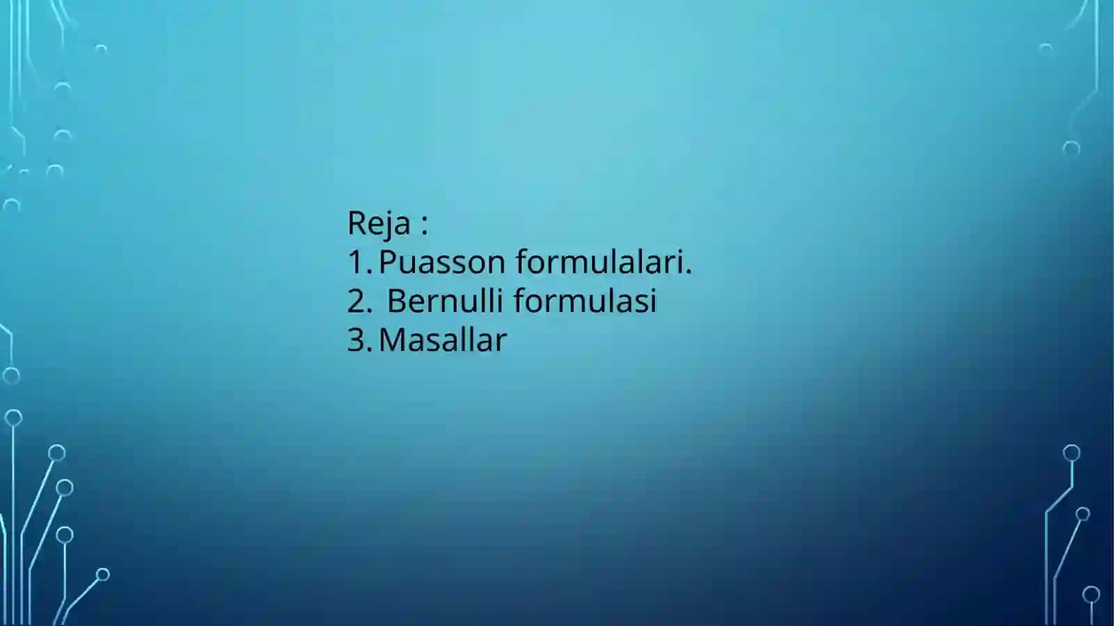 Puasson formulalari 2