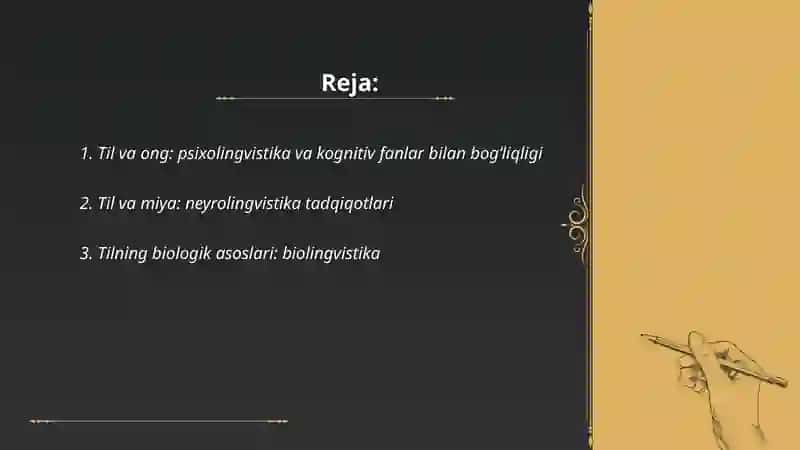 Tilshunoslik fan sifatida uning tabiiy va ijtimoiy fanlar bilan aloqasi 2