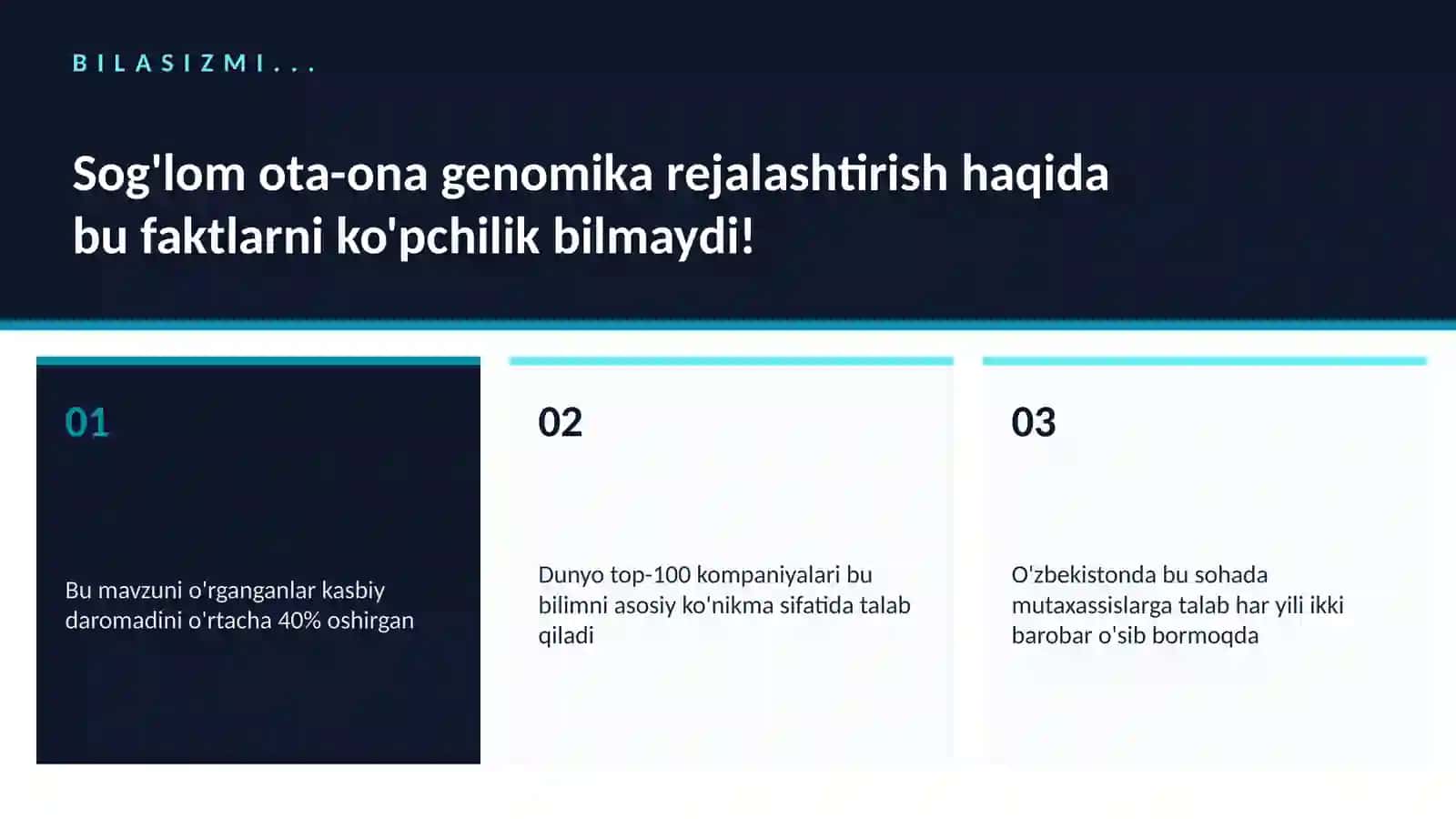 Sog'lom ota-ona genomika rejalashtirish 2