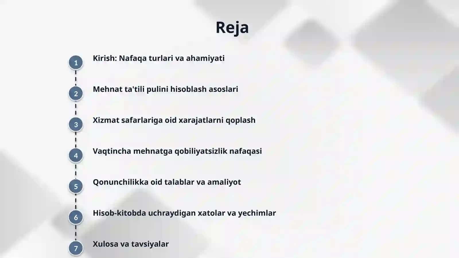 Mehnat tatili, xizmat safari va vaqtincha mehnatga qobilyatsizligi bo’yicha nafaqa pulini hisoblash 2
