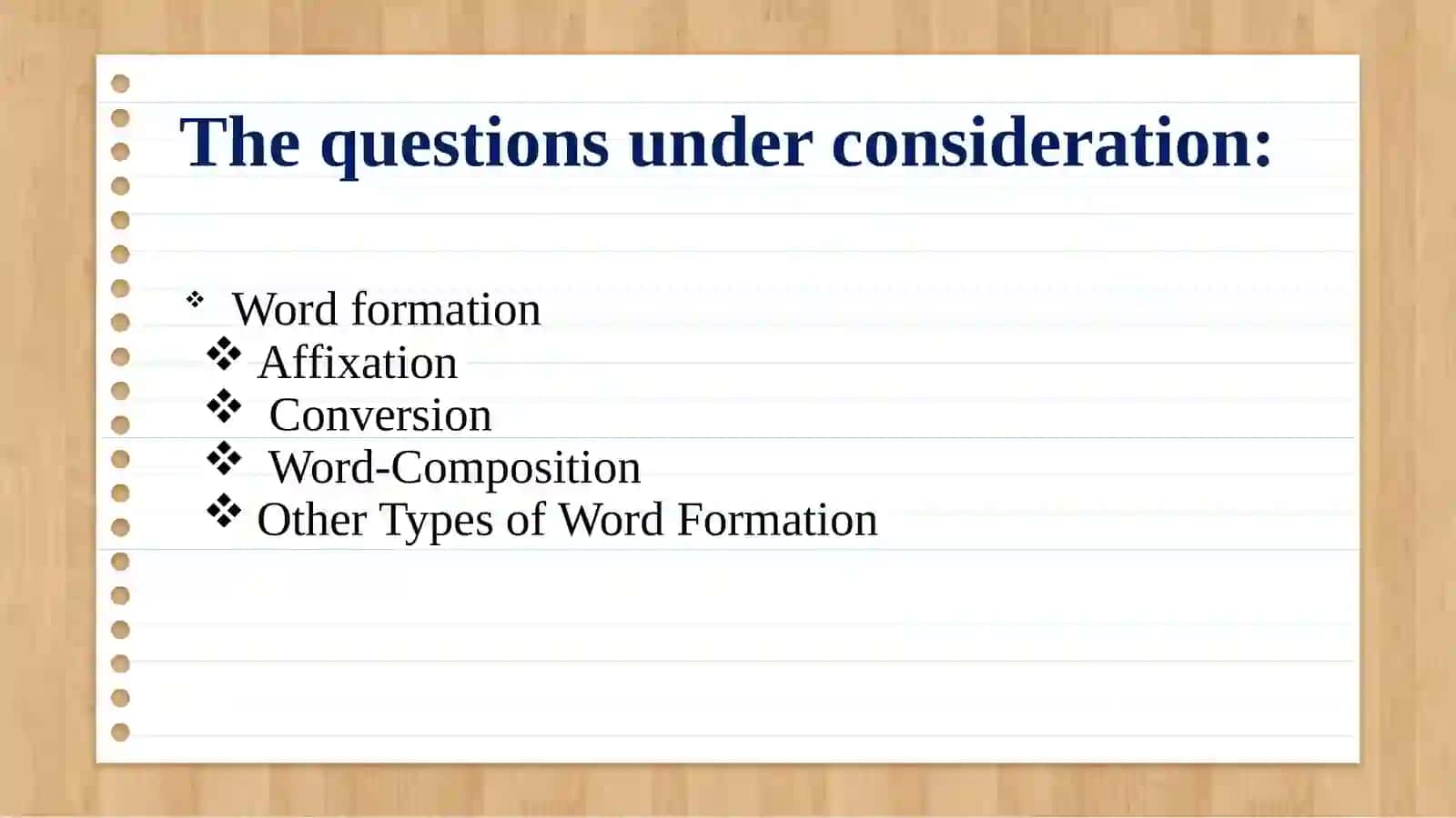 Word Formation.Affixation and conversion. Word composition 2