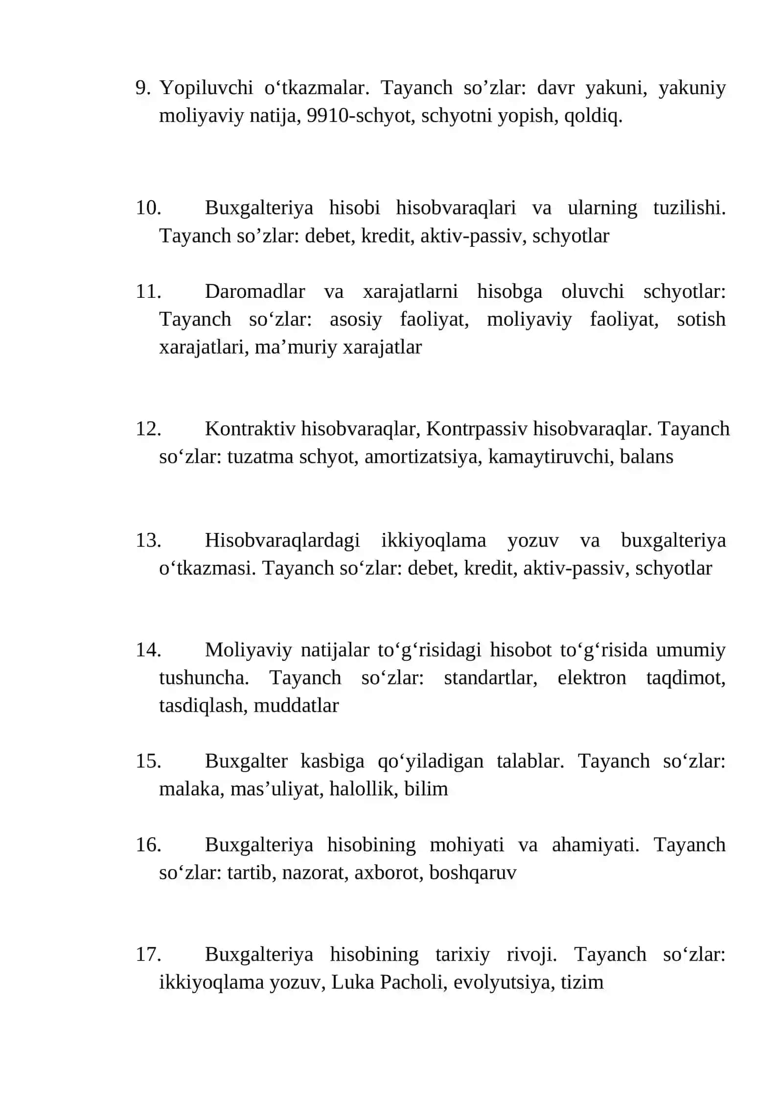 Buxgalteriya hisobini tartibga soladigan normativ- huquqiy hujjatlar 2