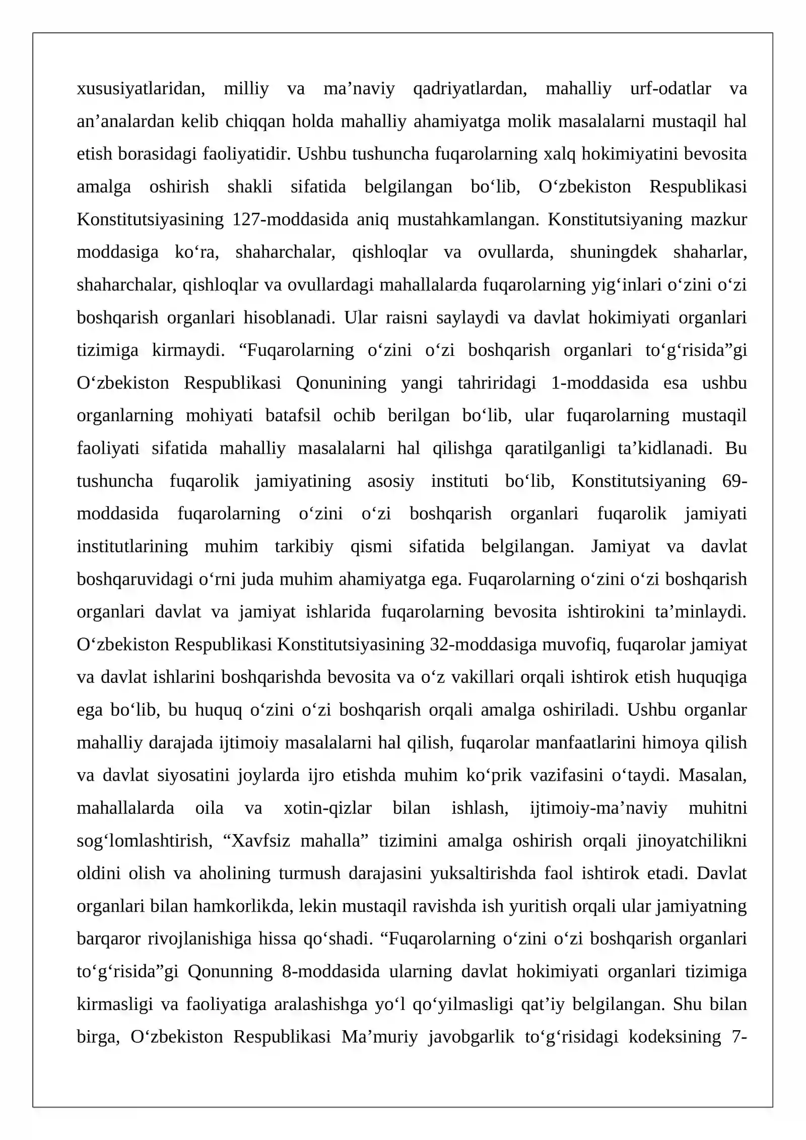 Fuqarolarning o‘zini o‘zi boshqarish organlari 2