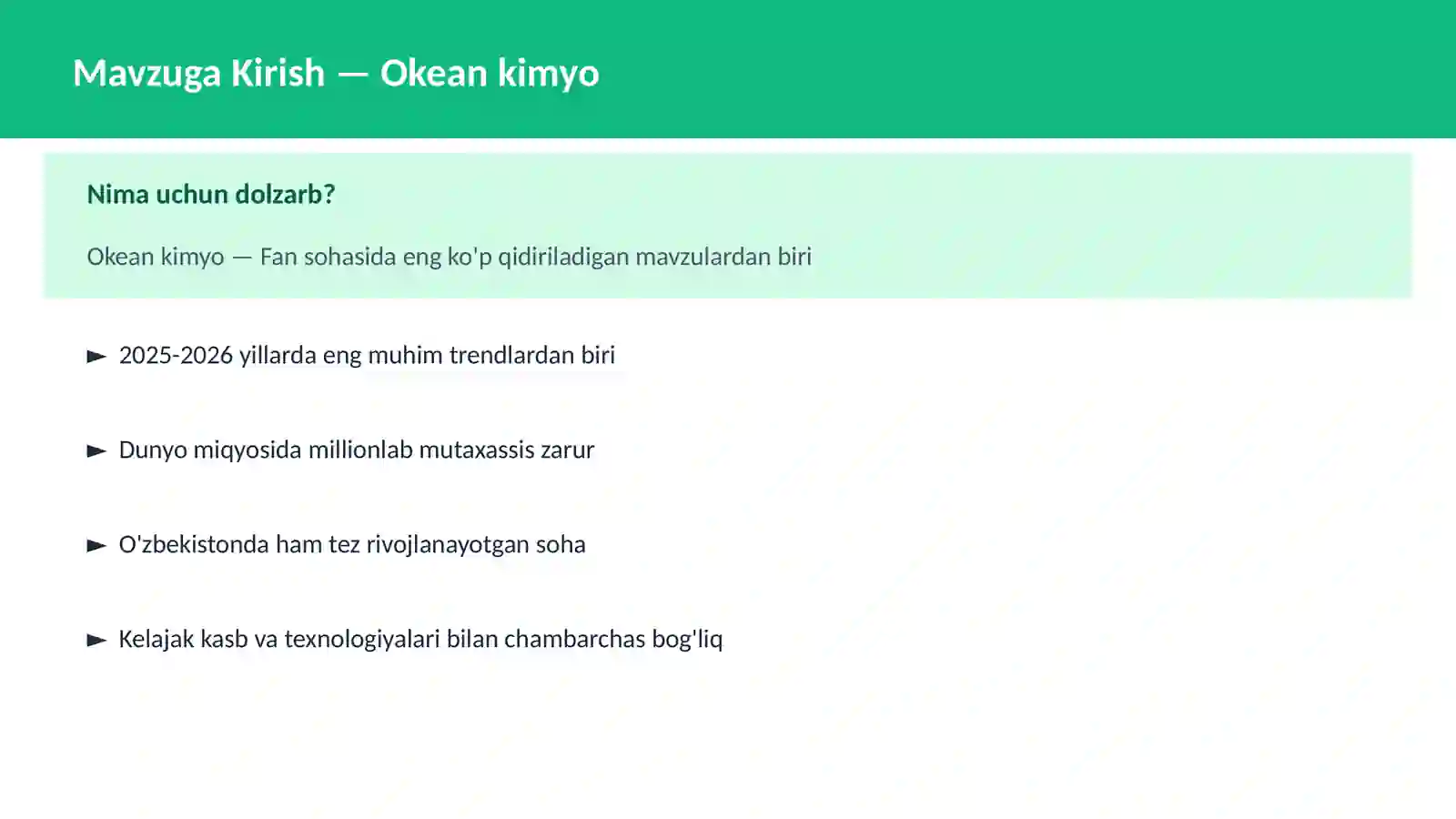Okean kimyo 2