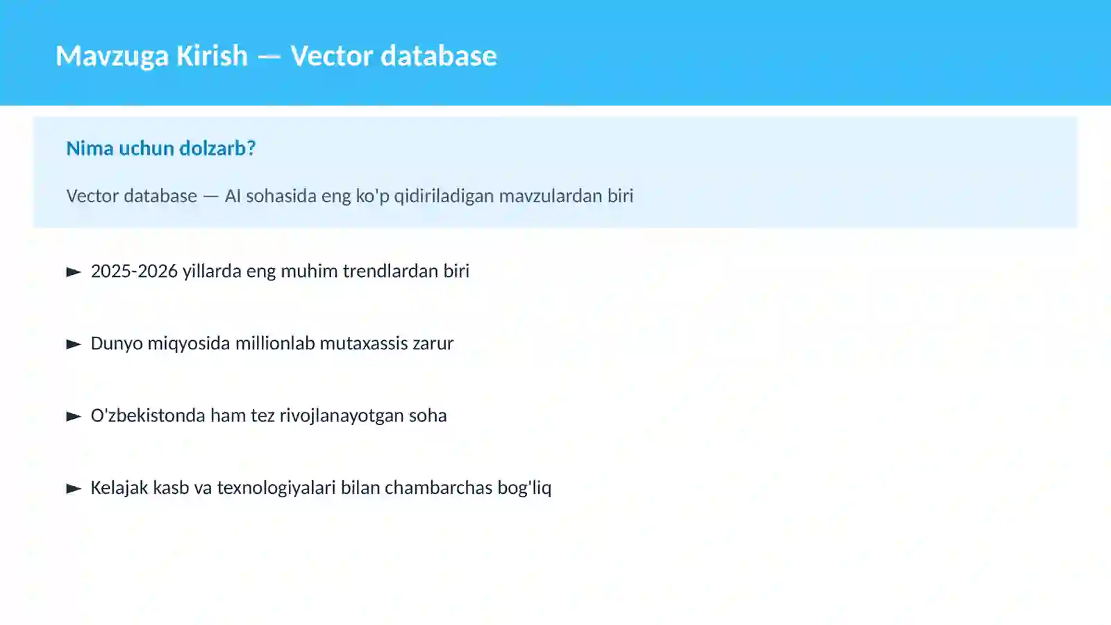 Vector database 2