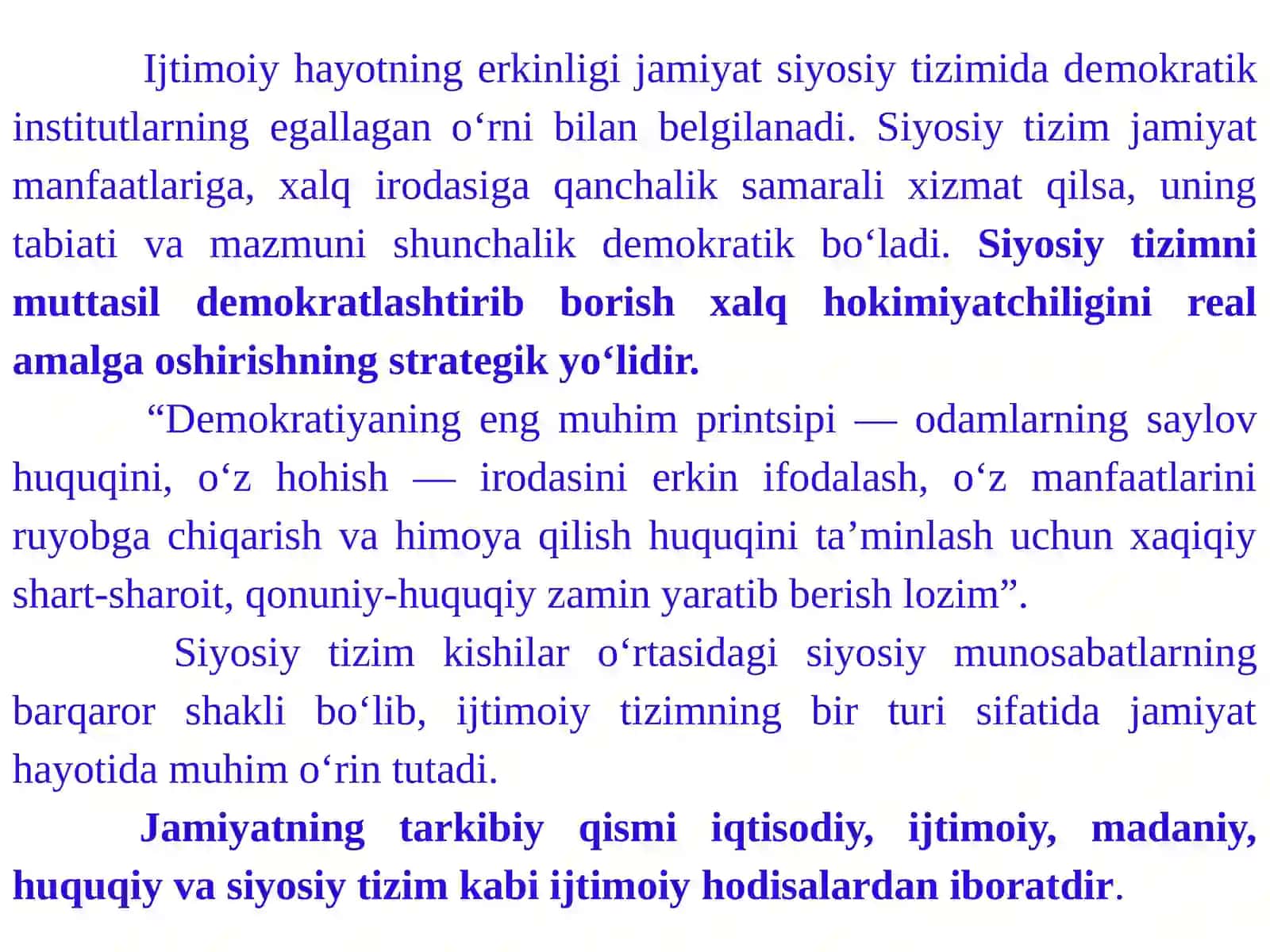 DAVLAT VA JAMIYATNING SIYOSIYTIZIMI 2