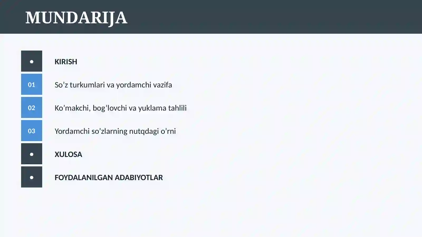 YORDAMCHI SO’ZLAR 2