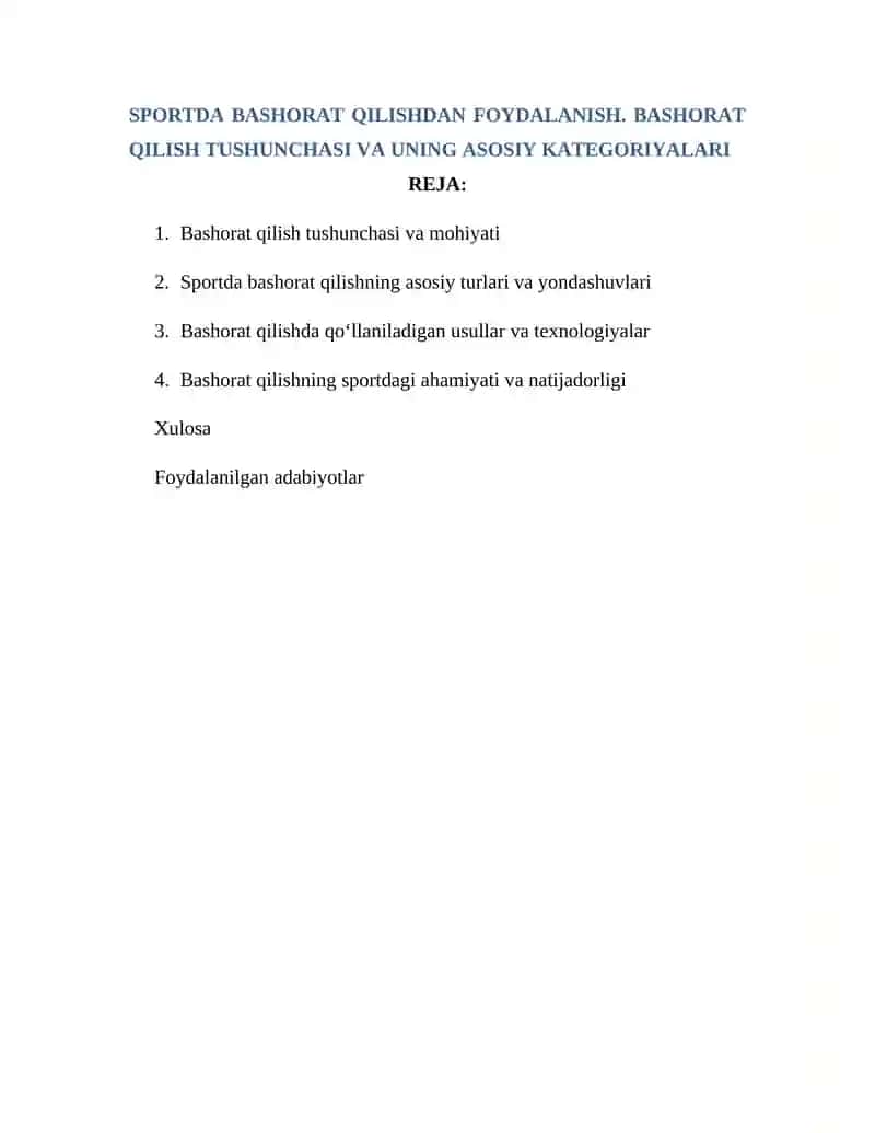 TURLI SPORT TURLARIDA SPORTGA YAROQLILIGINI ANIQLASHNING USLUBIY HUSUSYATLARI 2