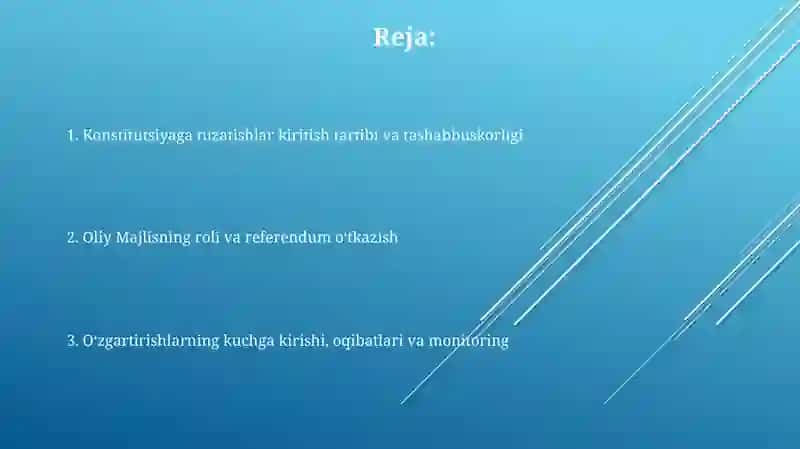 Òzbekiston Respublikasi Konstitutsiyasiga òzgartirish va qòshimchalar kiritish tartibi 2