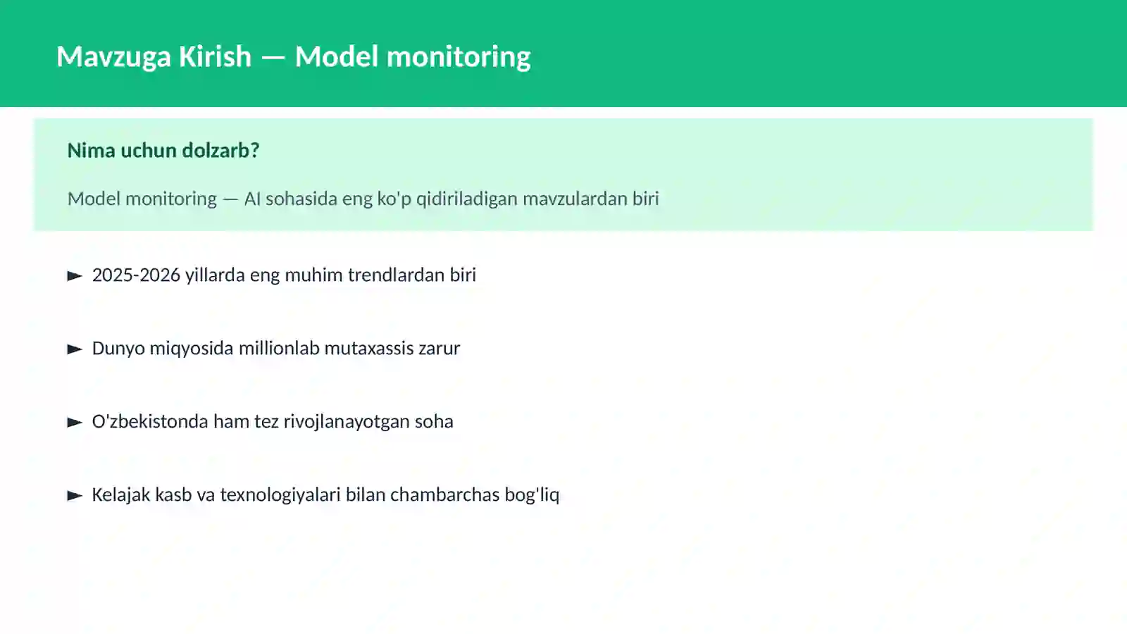 Model monitoring 2
