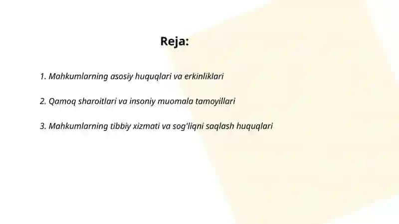 MAHKUMLARNING HUQUQIY HOLATI 2