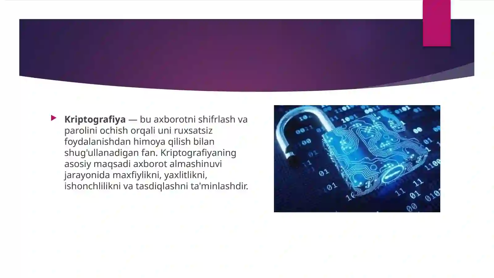 Kriptografiya asoslari 2